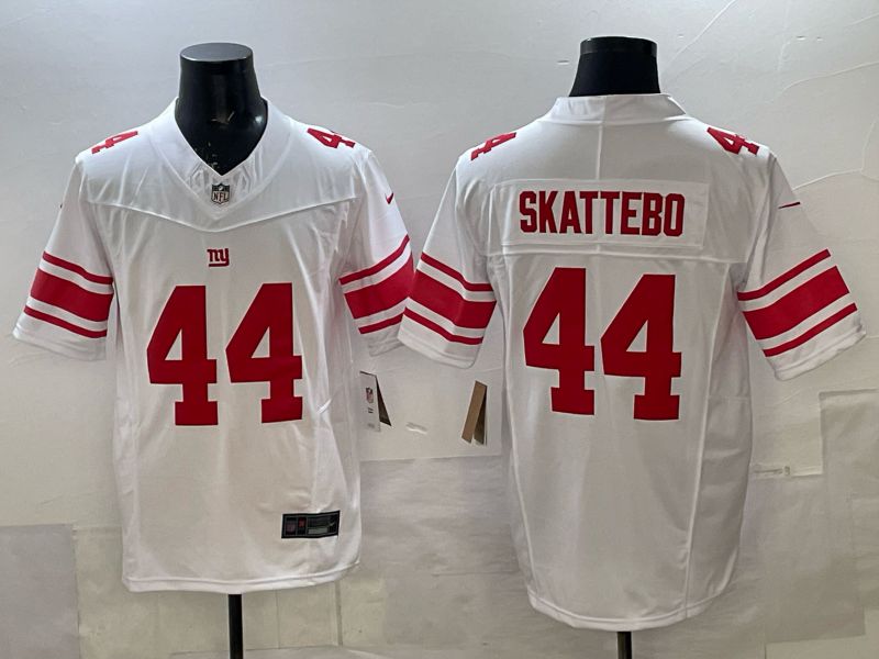 Men 2025 Nike New York Giants #44 Skattebo white Limited NFL Jersey style 02->new york giants->NFL Jersey